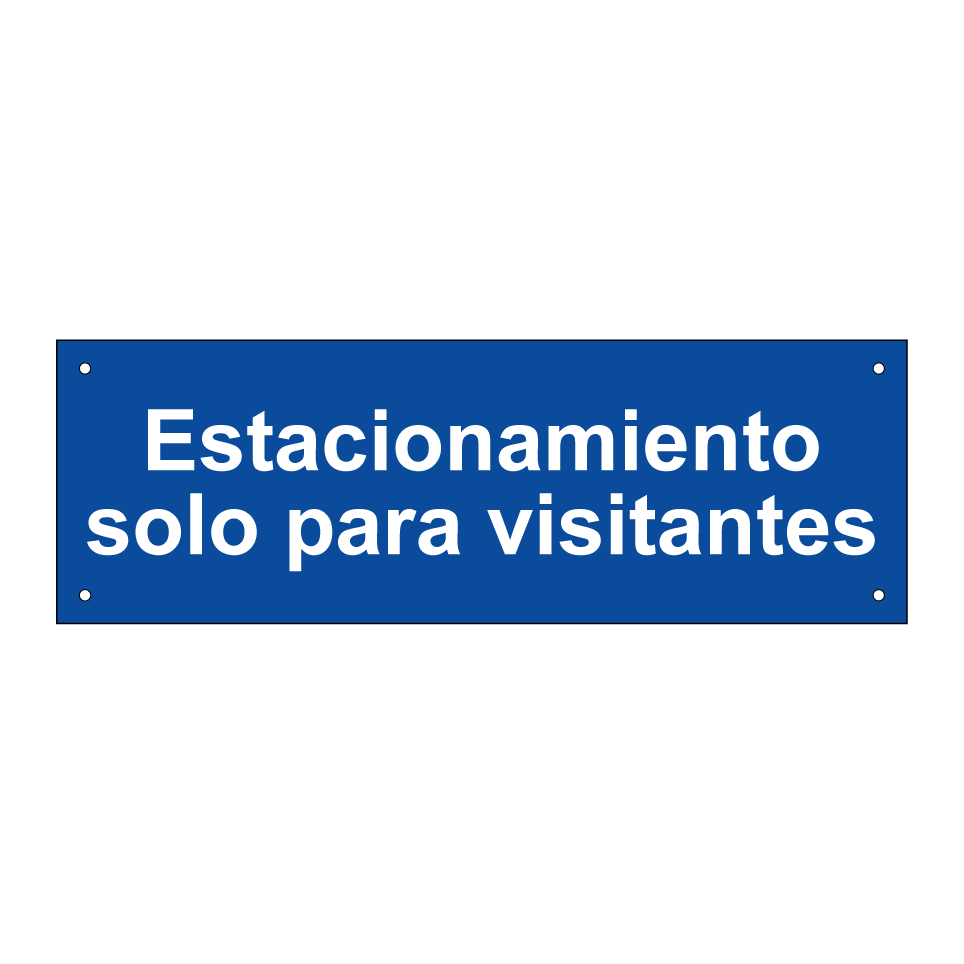 Estacionamiento solo para visitantes
