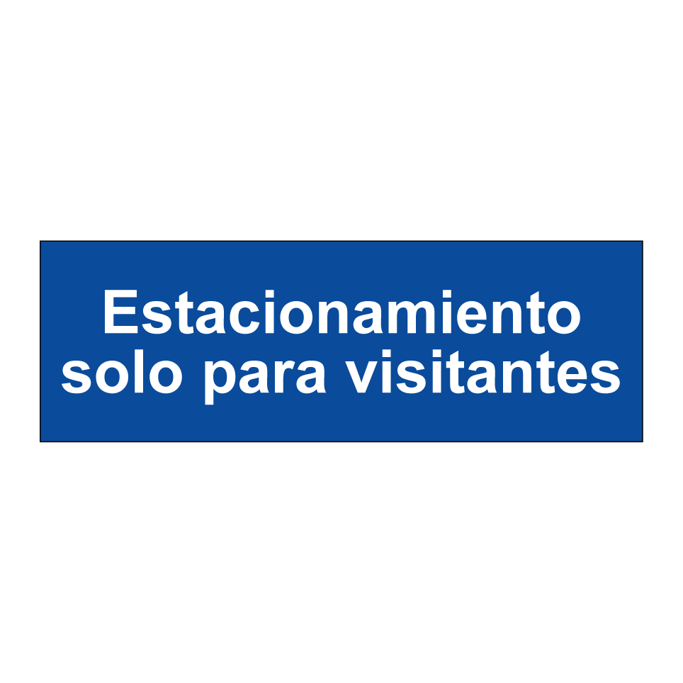 Estacionamiento solo para visitantes