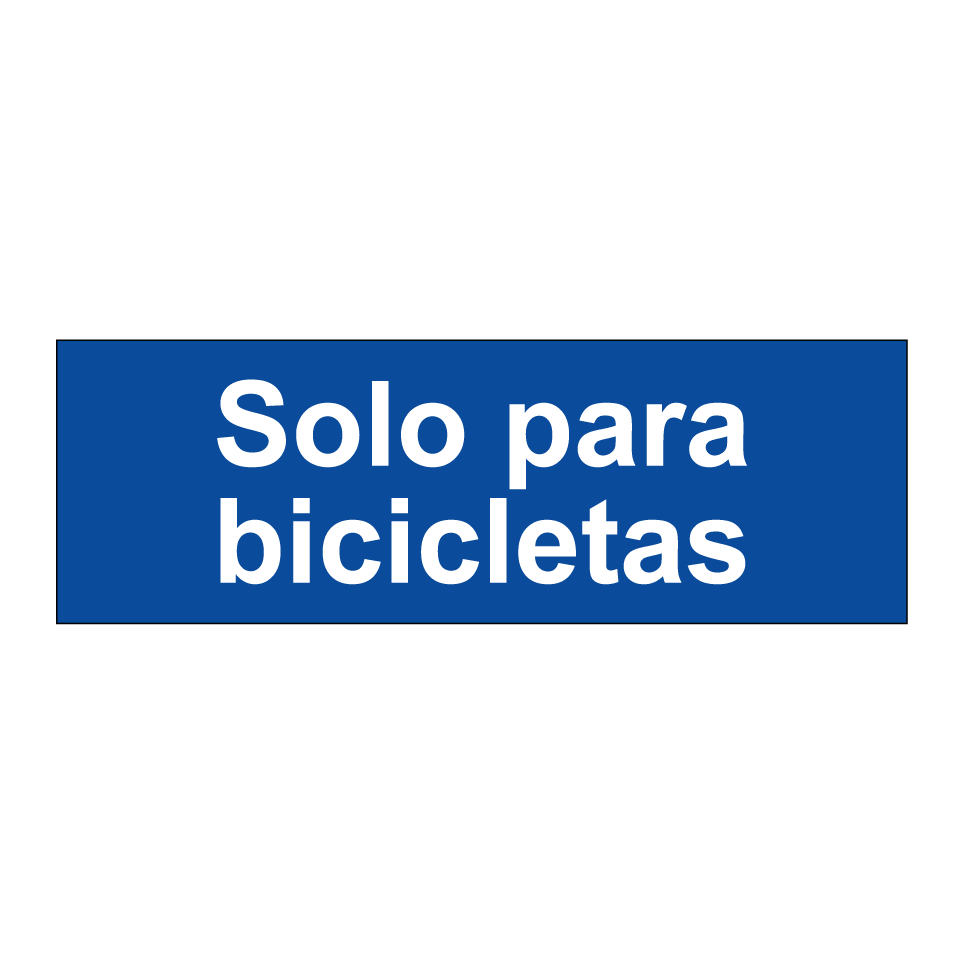 Solo para bicicletas