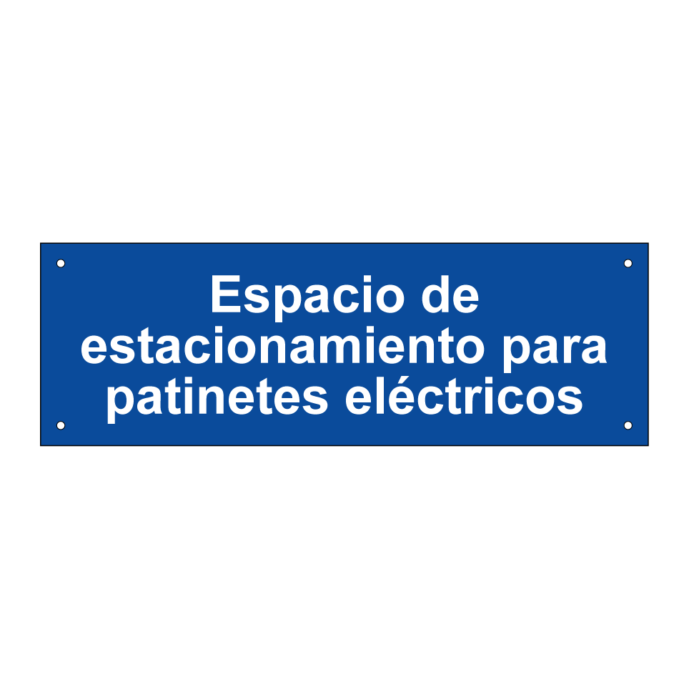 Espacio de estacionamiento para patinetes eléctricos