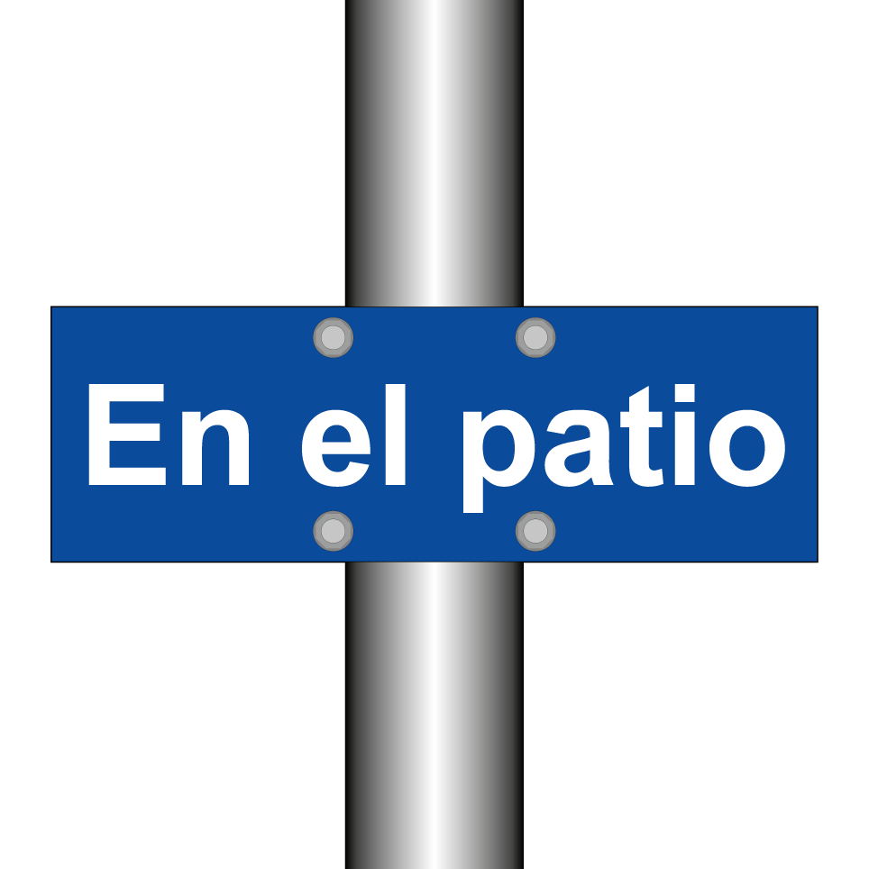 En el patio