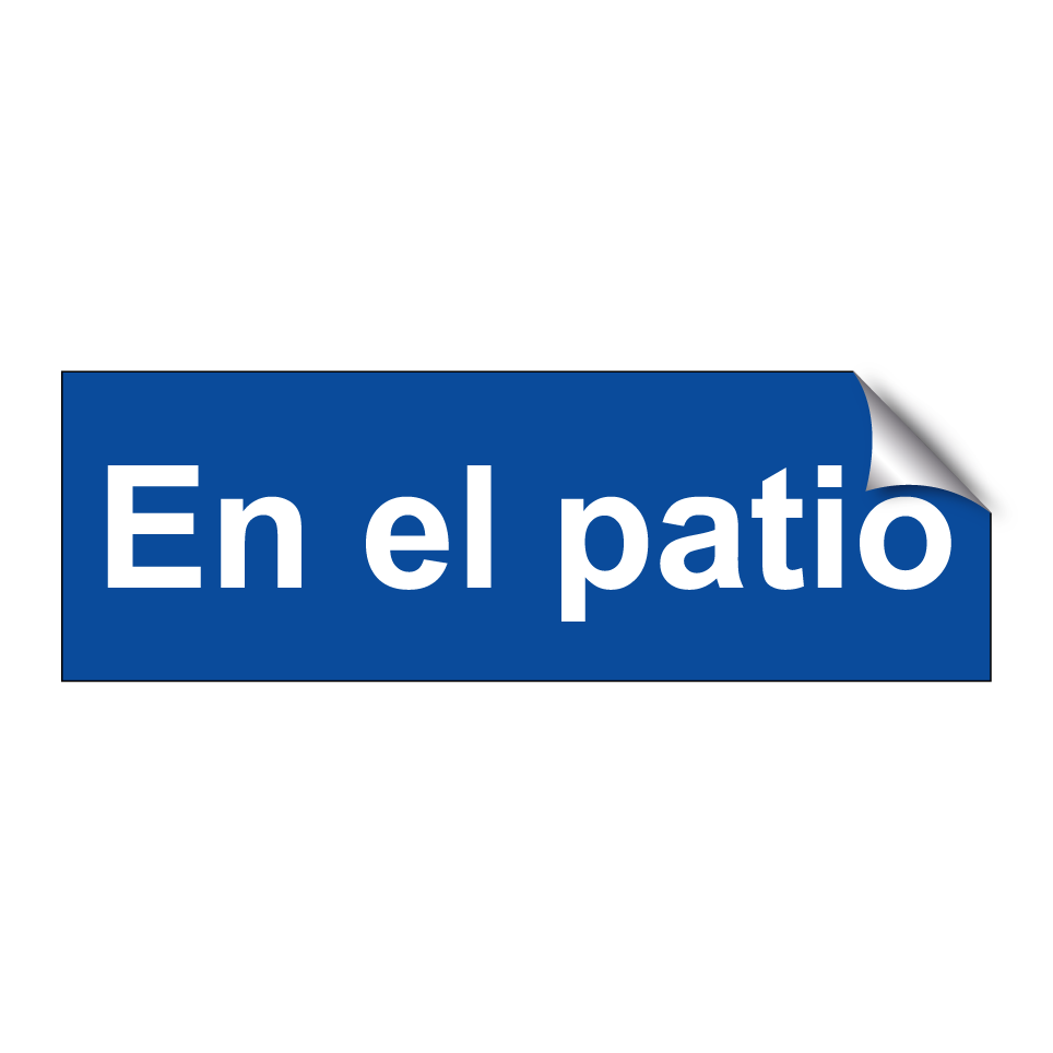 En el patio