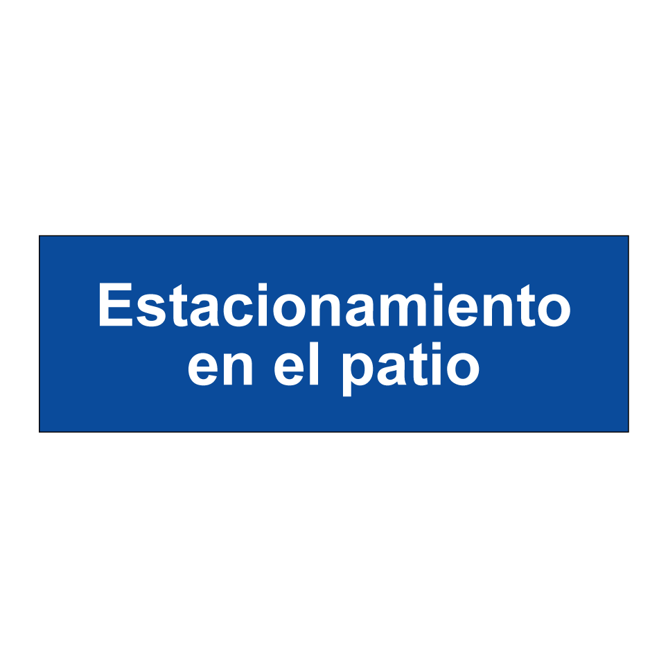 Estacionamiento en el patio