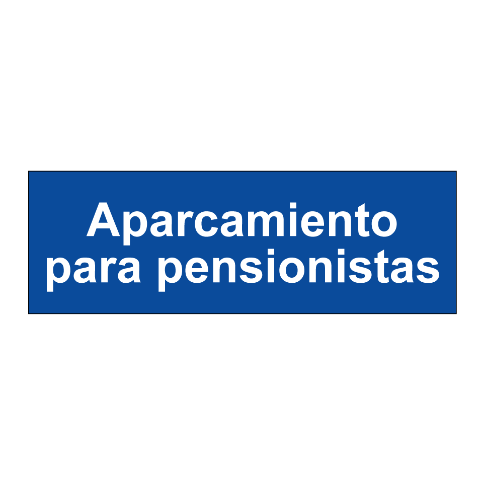 Aparcamiento para pensionistas