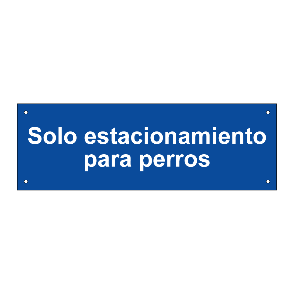 Solo estacionamiento para perros