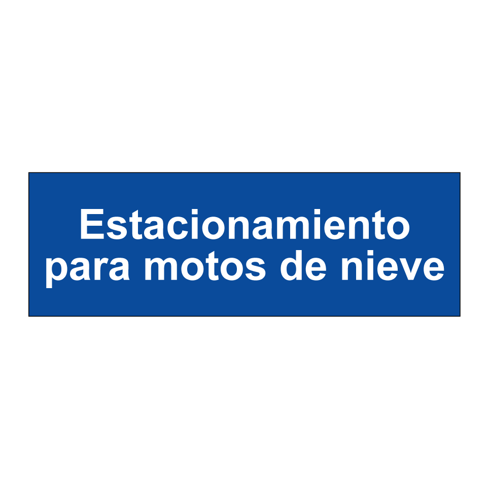 Estacionamiento para motos de nieve