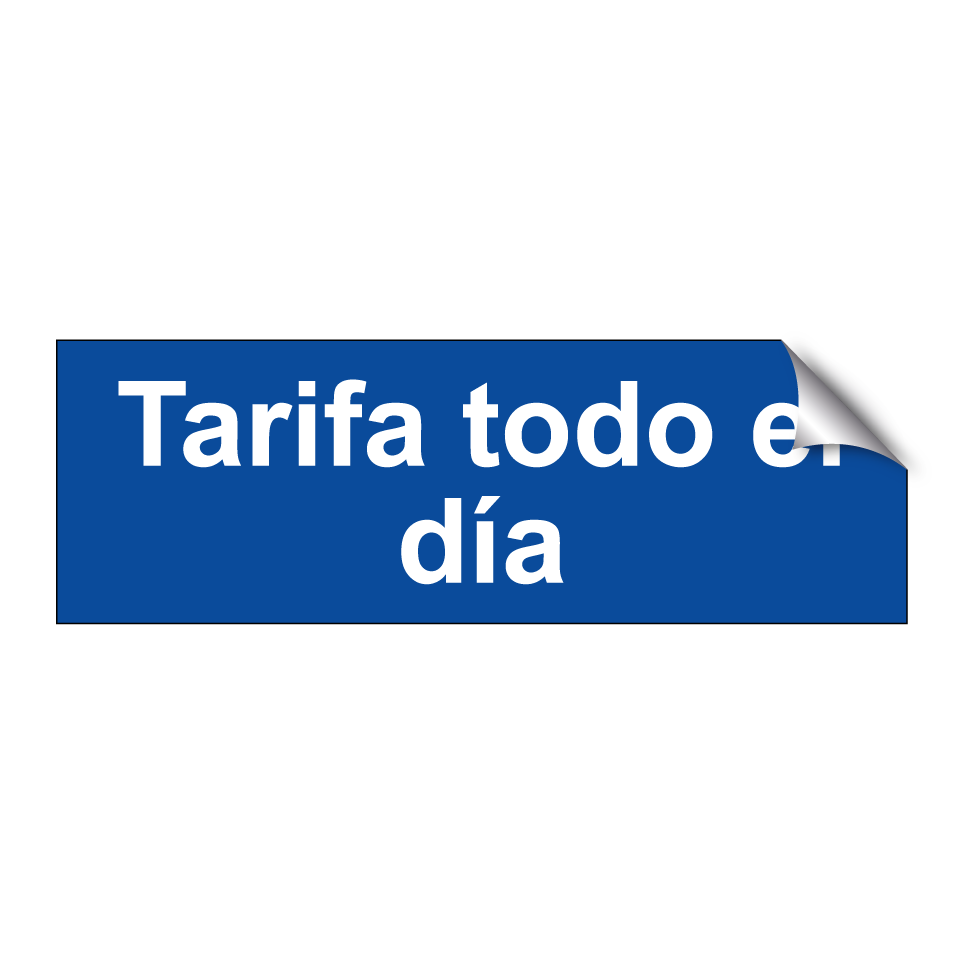 Tarifa todo el día