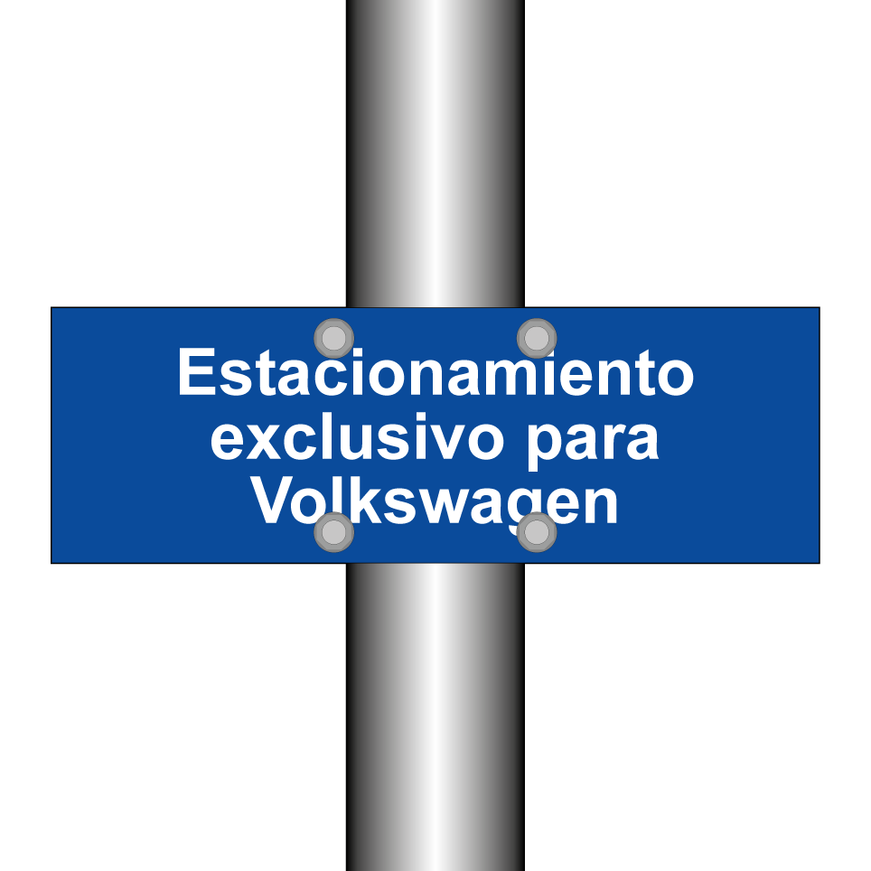 Estacionamiento exclusivo para Volkswagen
