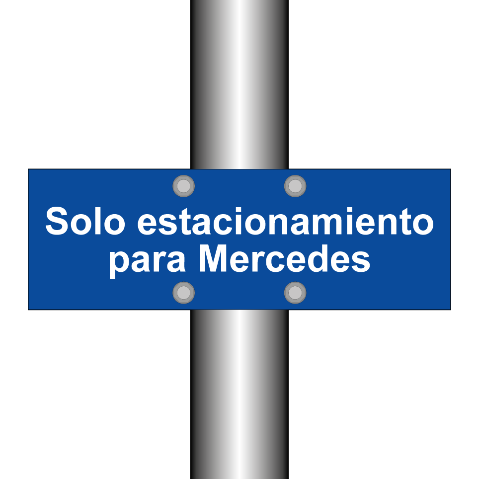 Solo estacionamiento para Mercedes
