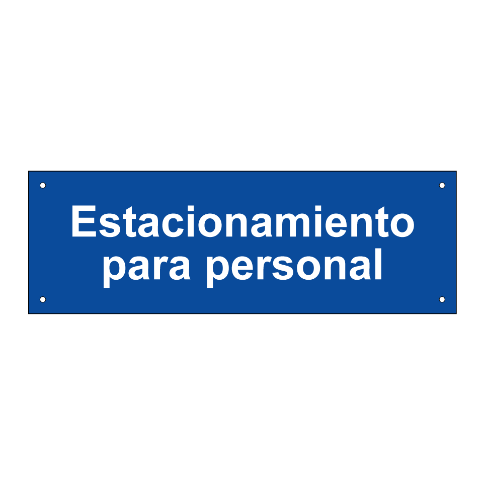 Estacionamiento para personal