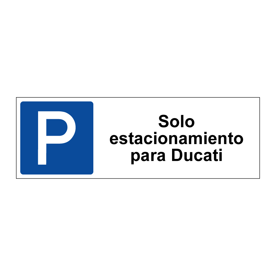 Solo estacionamiento para Ducati