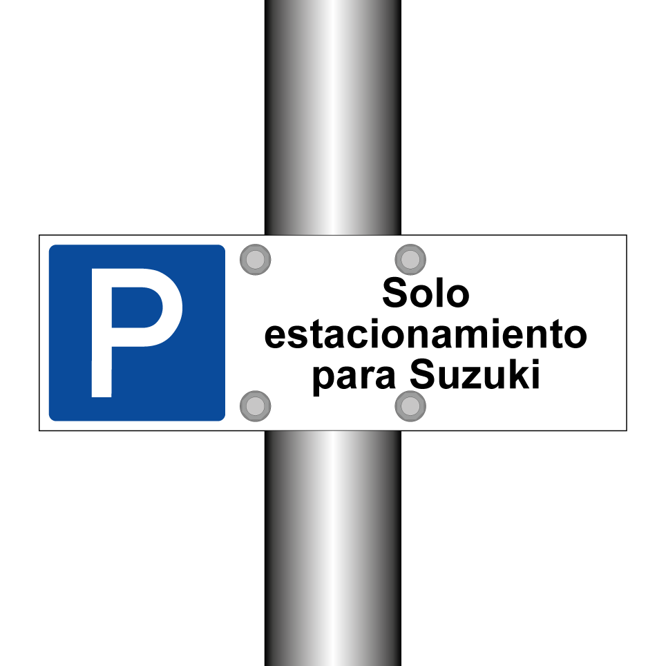 Solo estacionamiento para Suzuki