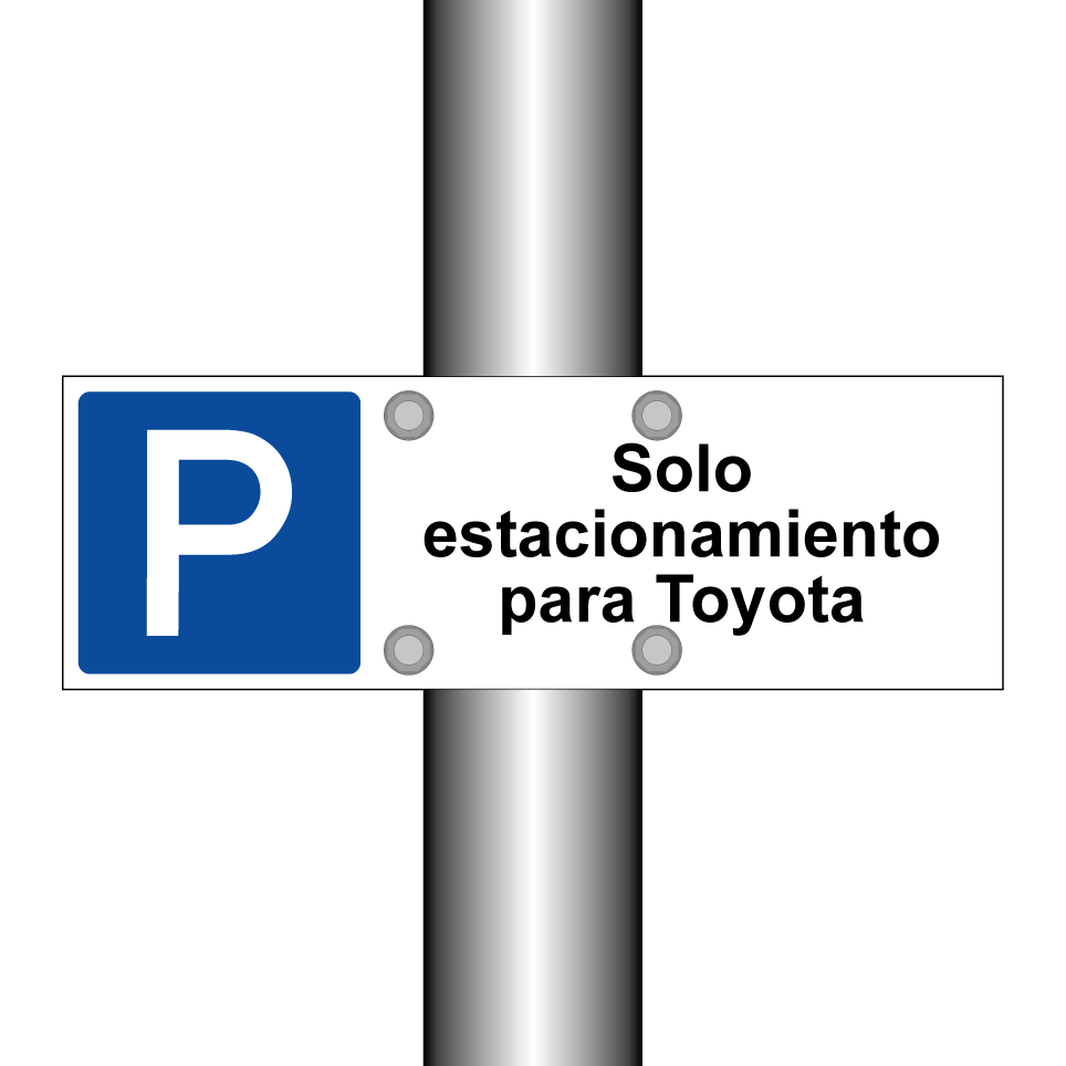 Solo estacionamiento para Toyota