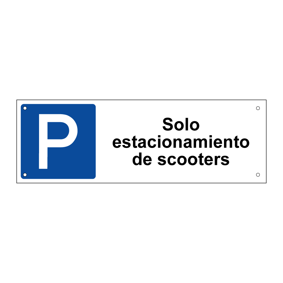 Solo estacionamiento de scooters
