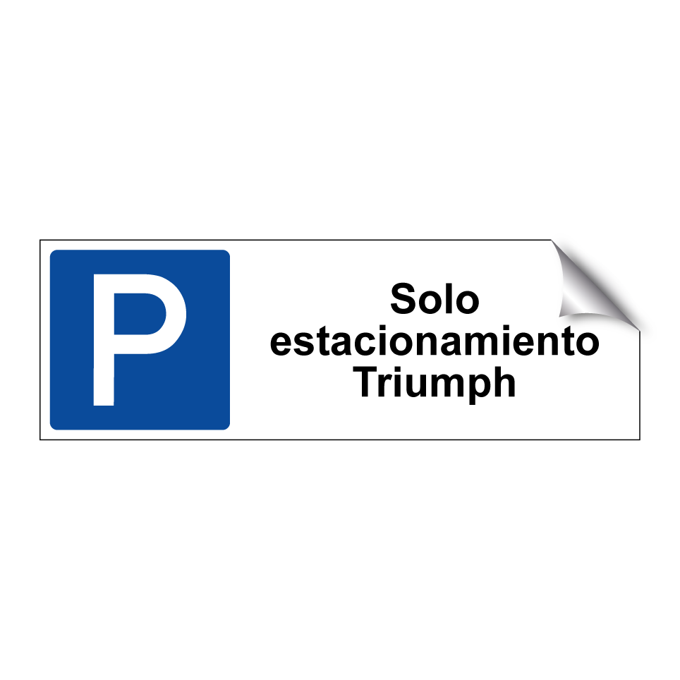 Solo estacionamiento Triumph