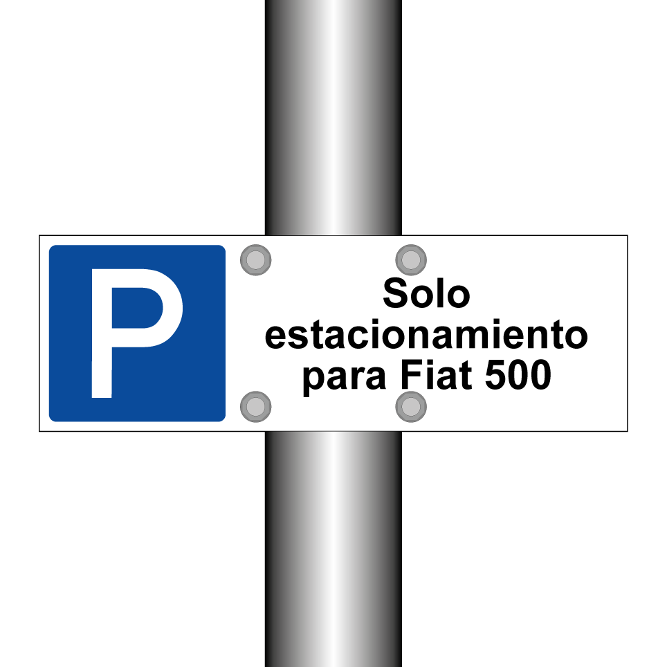 Solo estacionamiento para Fiat 500