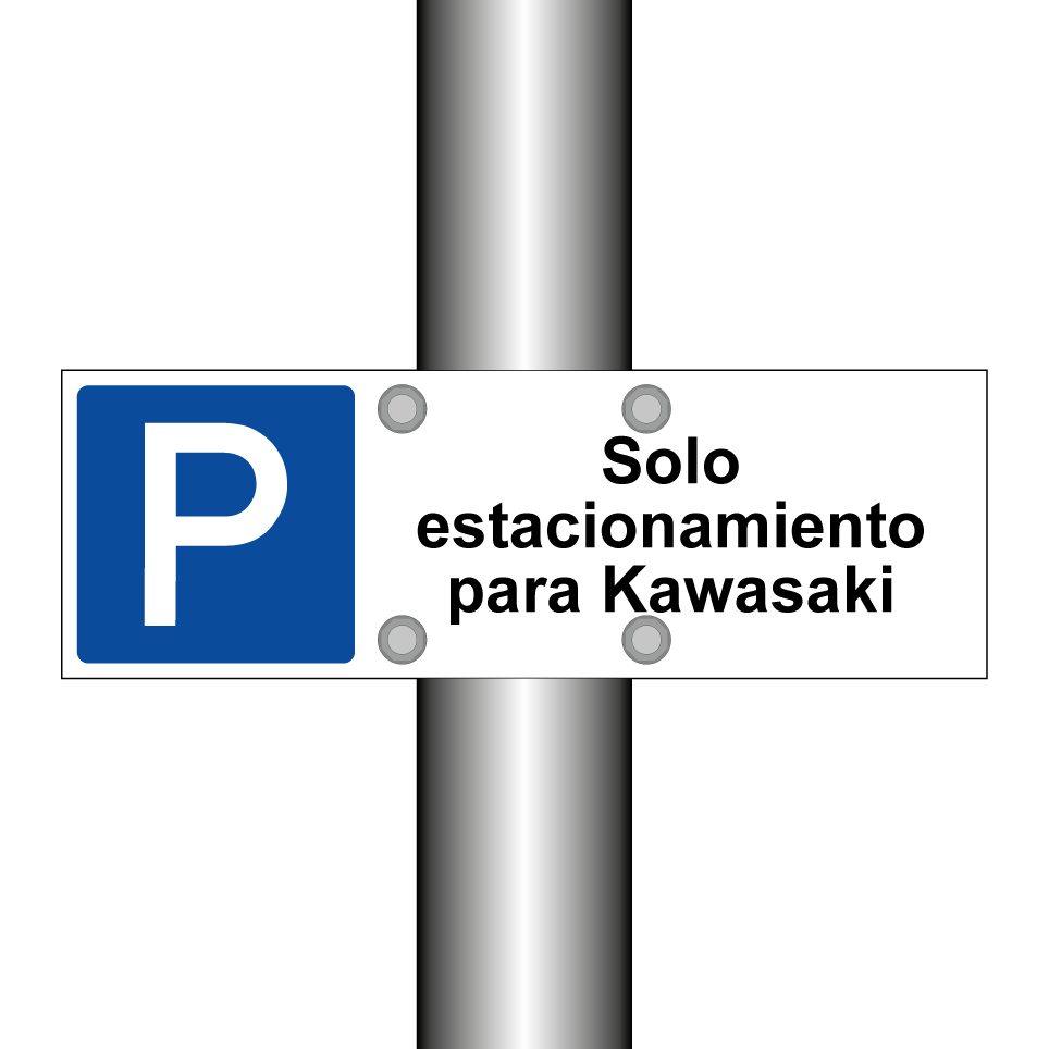 Solo estacionamiento para Kawasaki