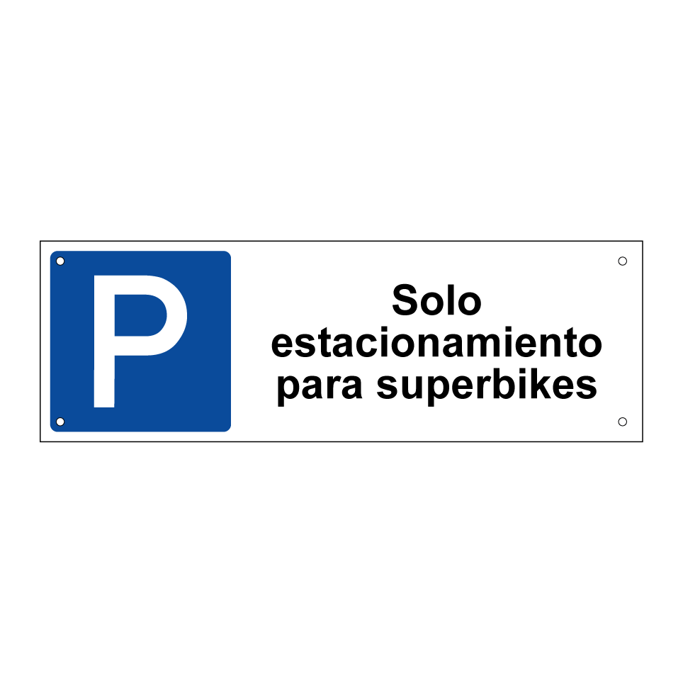 Solo estacionamiento para superbikes