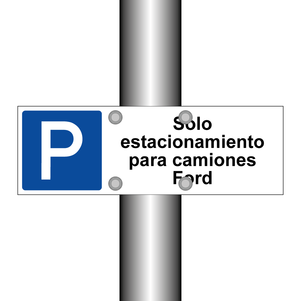 Solo estacionamiento para camiones Ford