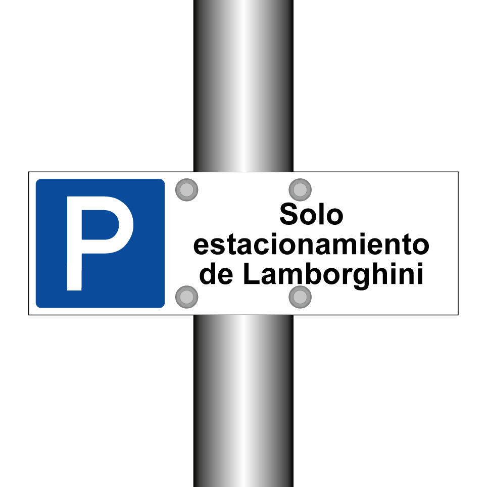 Solo estacionamiento de Lamborghini