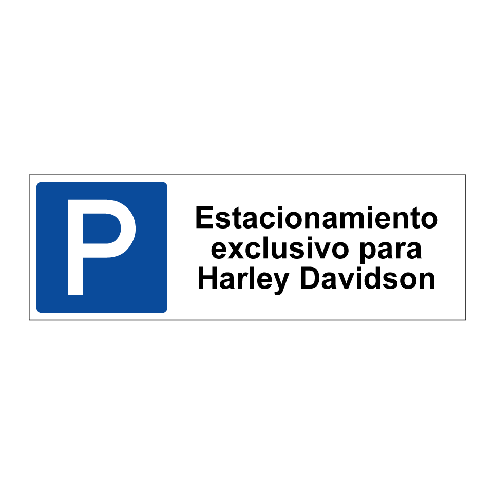 Estacionamiento exclusivo para Harley Davidson