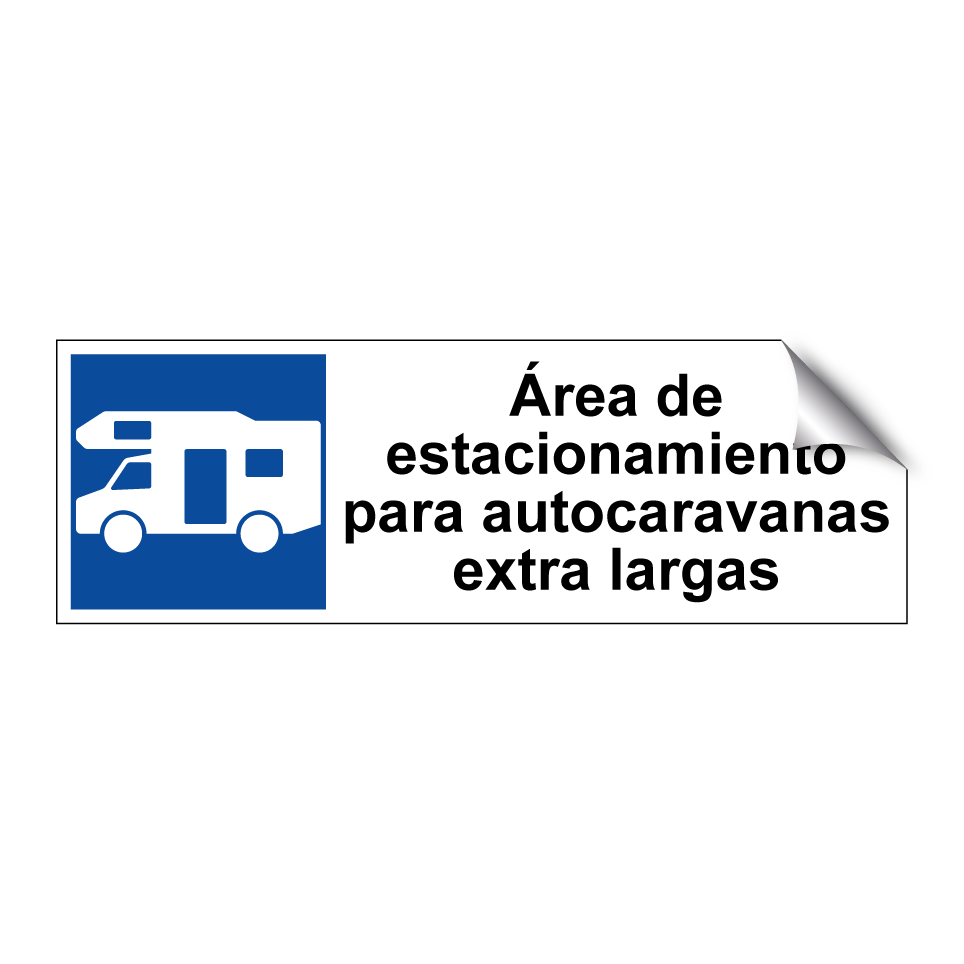 Área de estacionamiento para autocaravanas extra largas