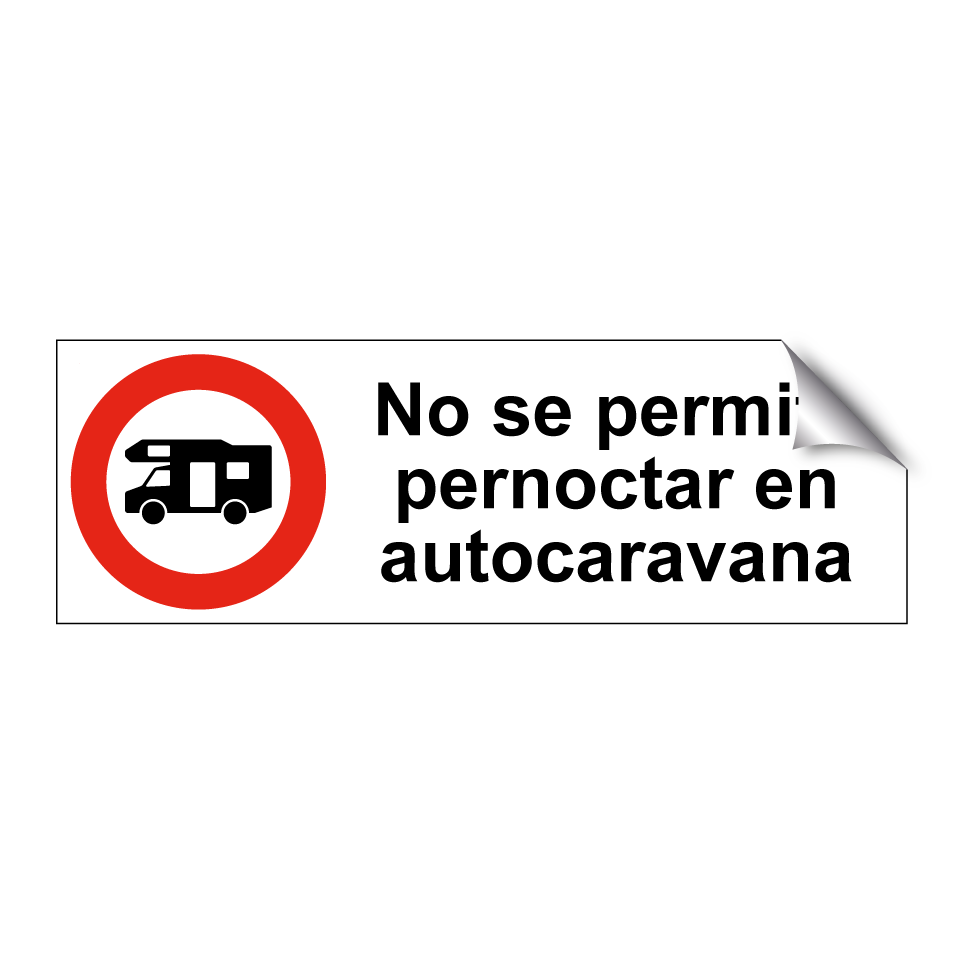 No se permite pernoctar en autocaravana