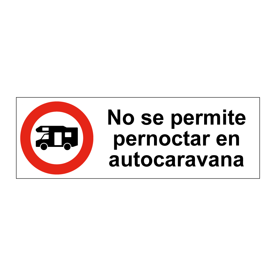 No se permite pernoctar en autocaravana