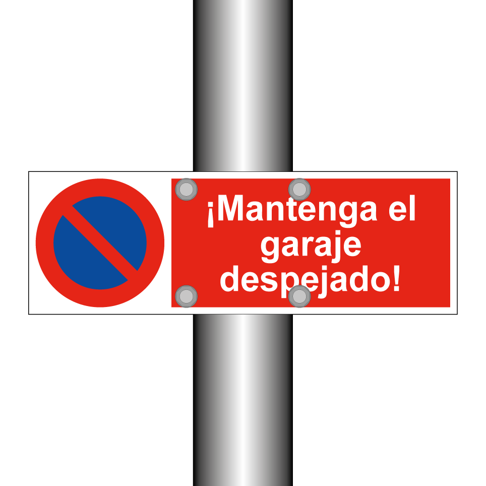 ¡Mantenga el garaje despejado!