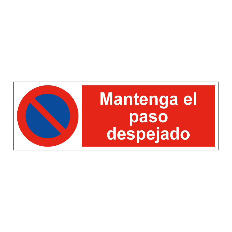 Mantenga el paso despejado