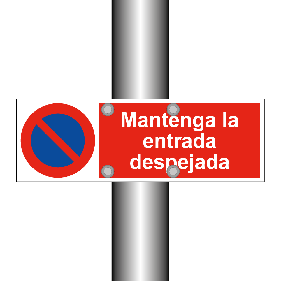 Mantenga la entrada despejada