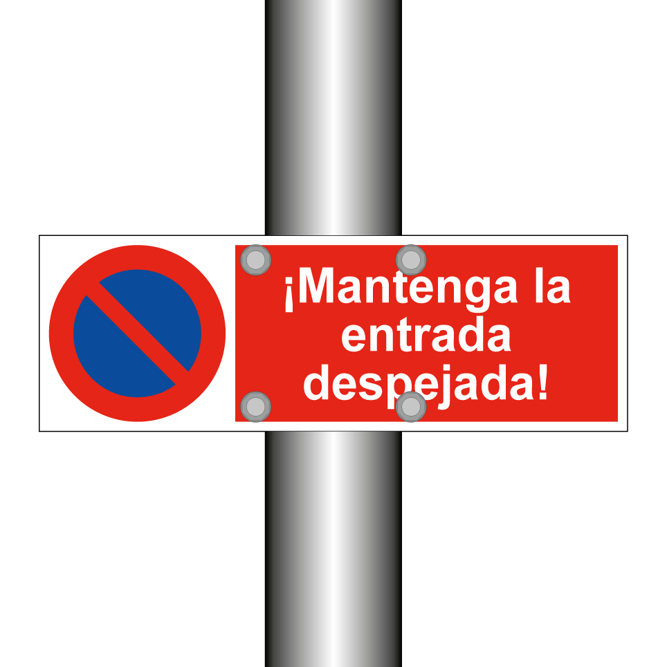 ¡Mantenga la entrada despejada!
