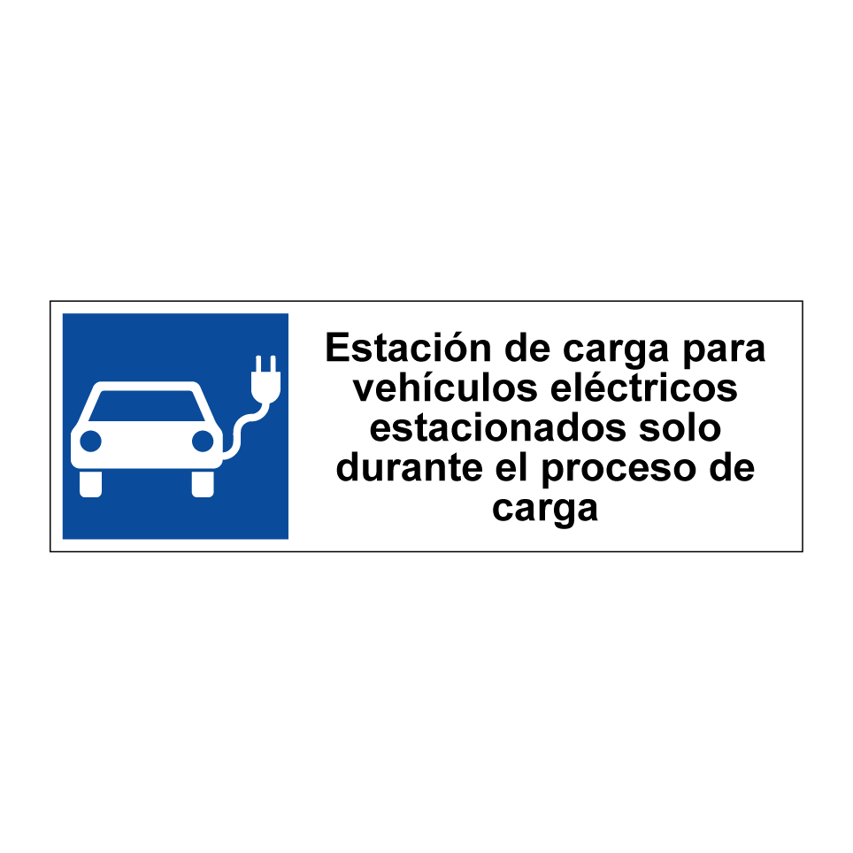 Estación de carga para vehículos eléctricos estacionados solo durante el proceso de carga
