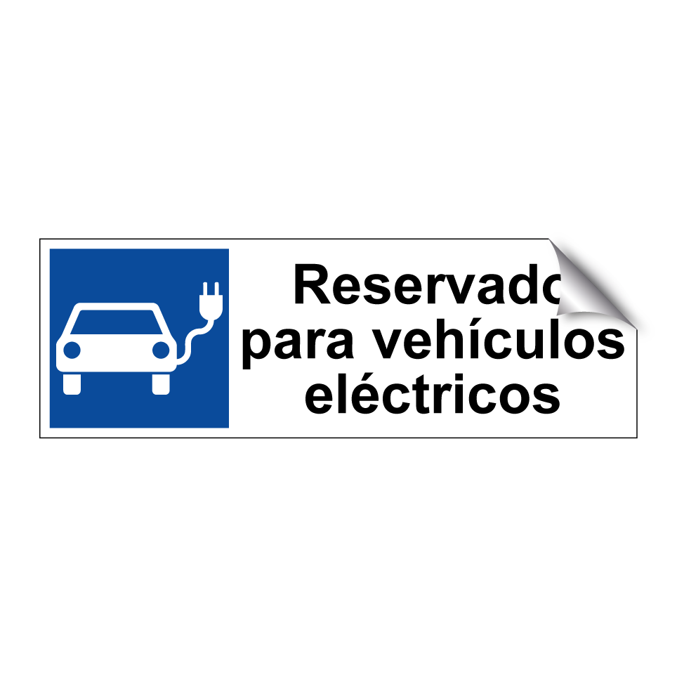 Reservado para vehículos eléctricos