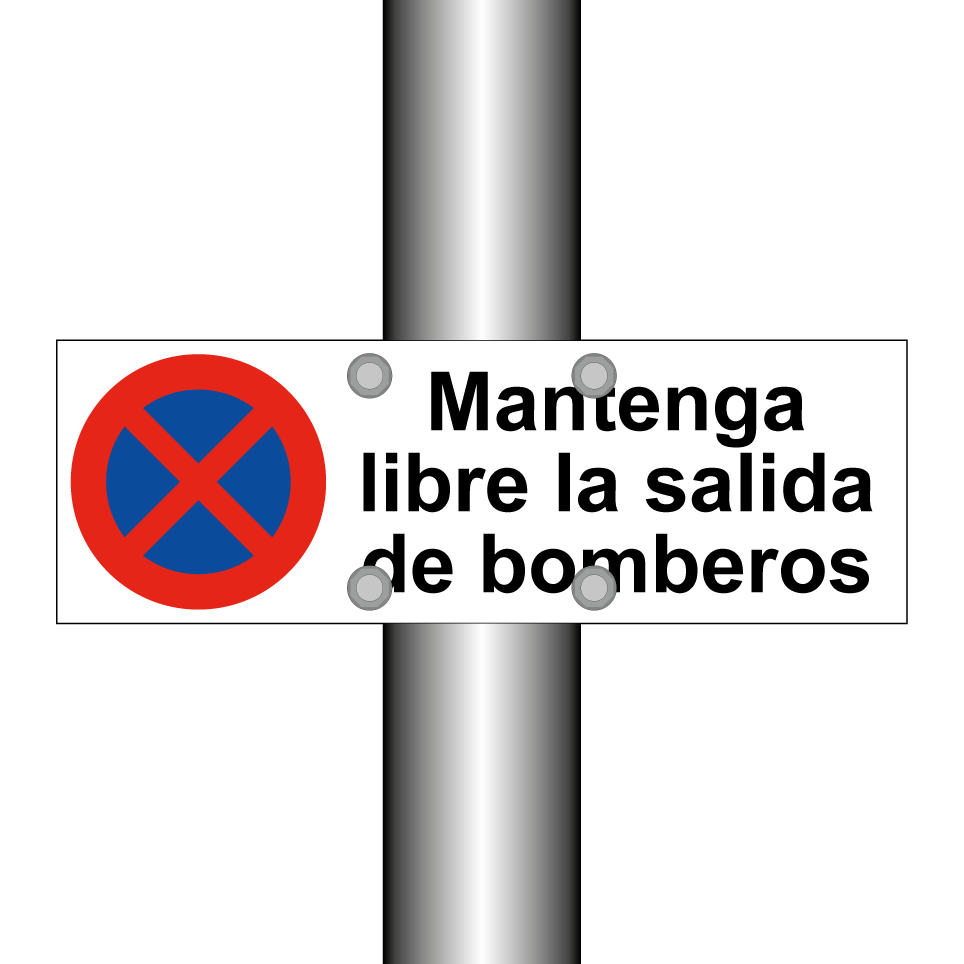 Mantenga libre la salida de bomberos