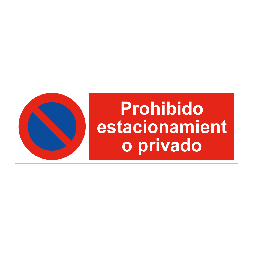 Prohibido estacionamiento privado