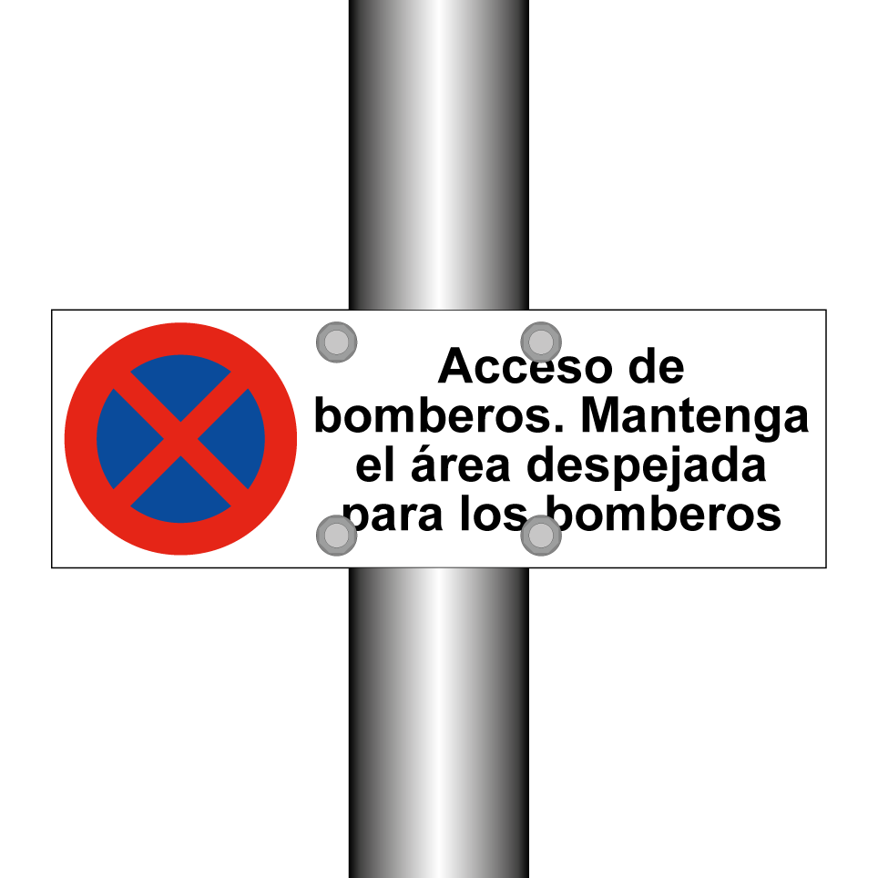 Acceso de bomberos. Mantenga el área despejada para los bomberos