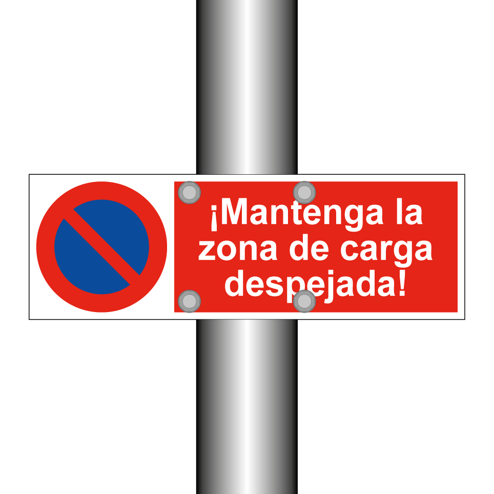 ¡Mantenga la zona de carga despejada!
