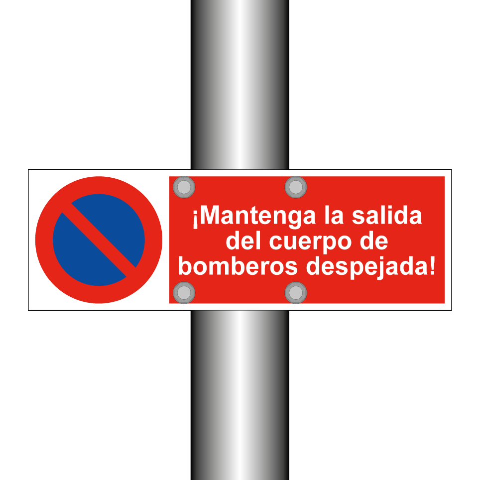 ¡Mantenga la salida del cuerpo de bomberos despejada!