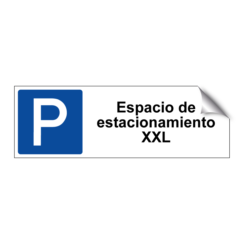 Espacio de estacionamiento XXL