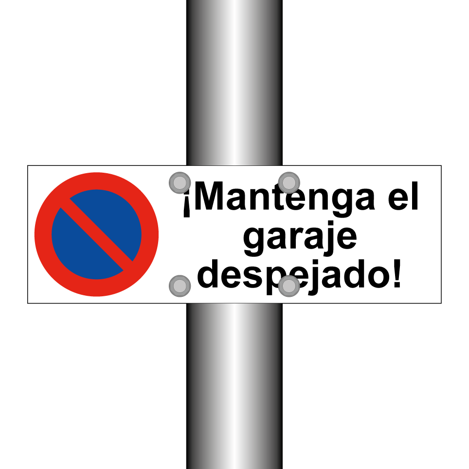 ¡Mantenga el garaje despejado!