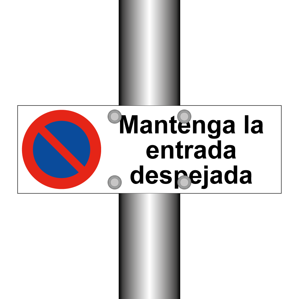 Mantenga la entrada despejada