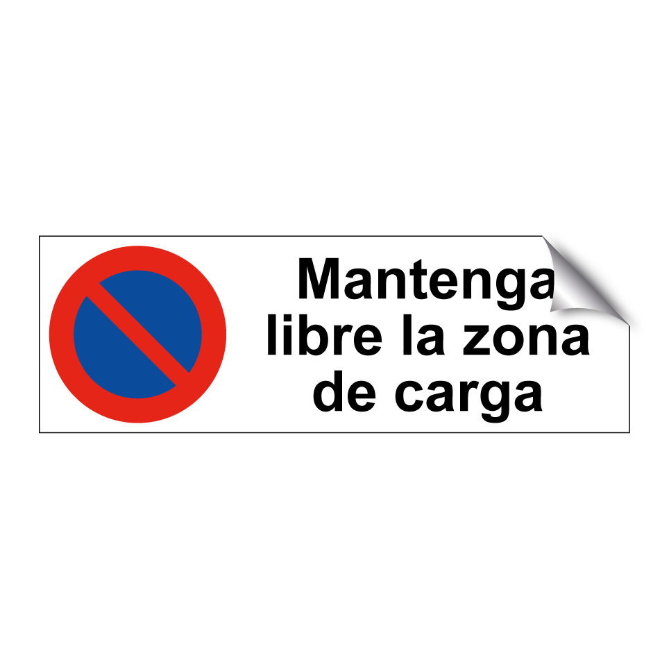 Mantenga libre la zona de carga