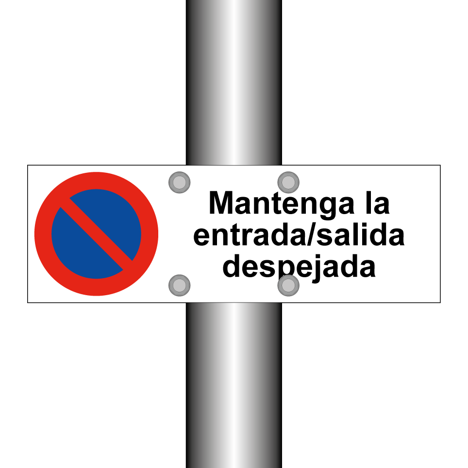 Mantenga la entrada/salida despejada