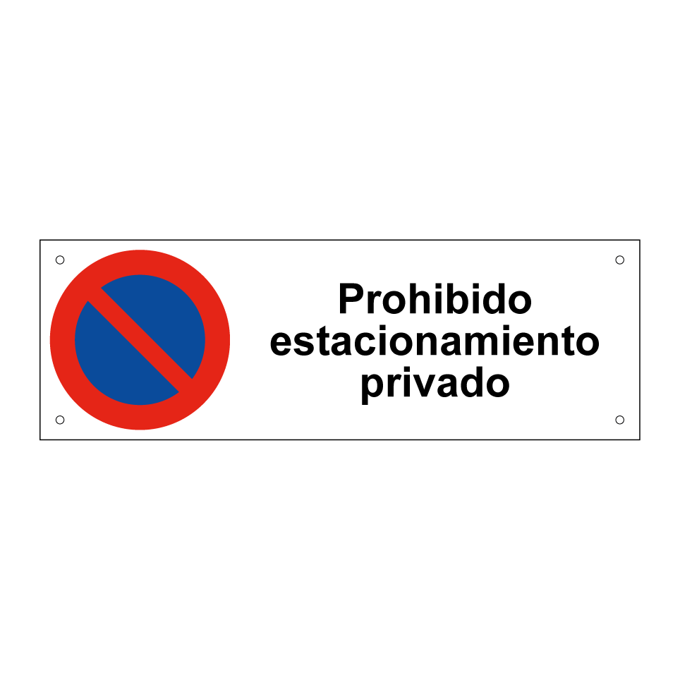 Prohibido estacionamiento privado