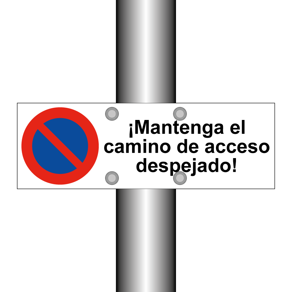 ¡Mantenga el camino de acceso despejado!
