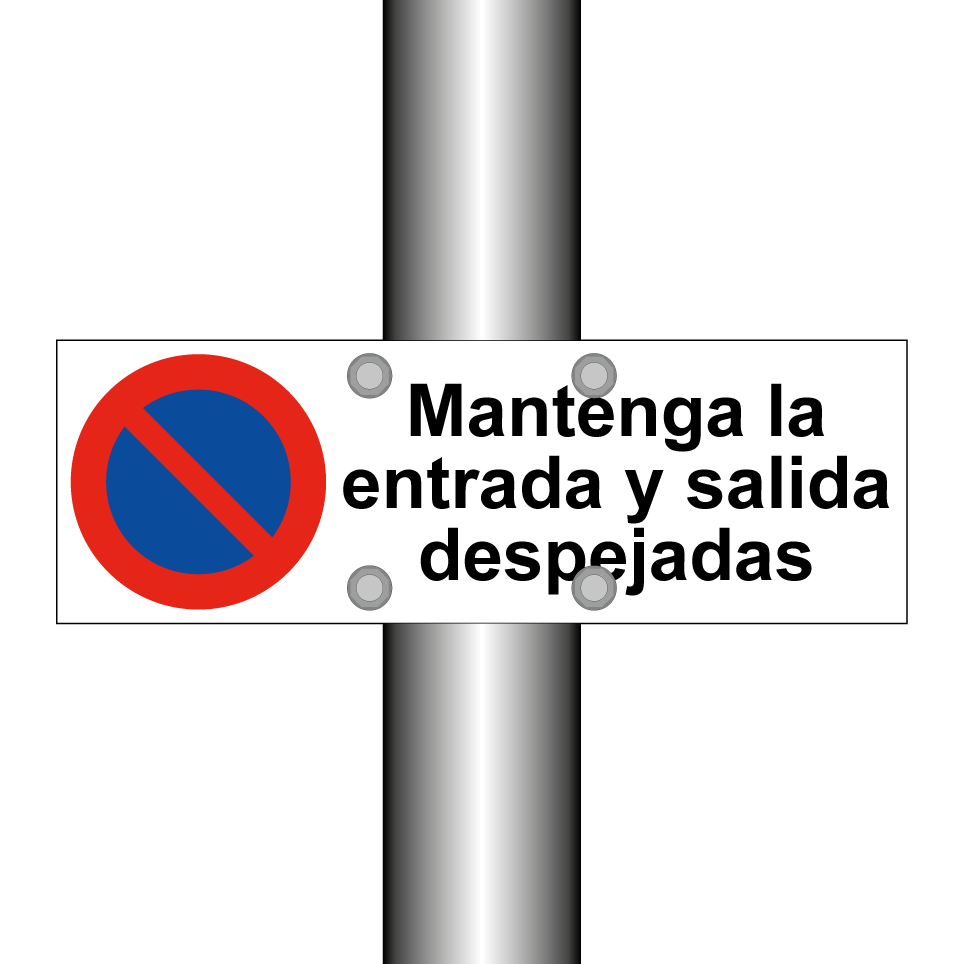 Mantenga la entrada y salida despejadas