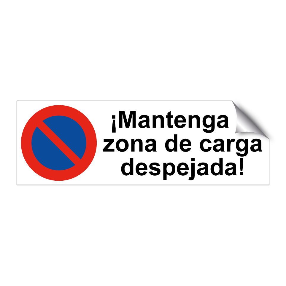 ¡Mantenga la zona de carga despejada!