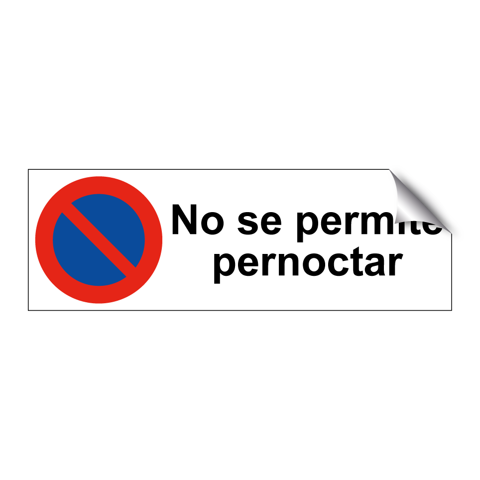No se permite pernoctar