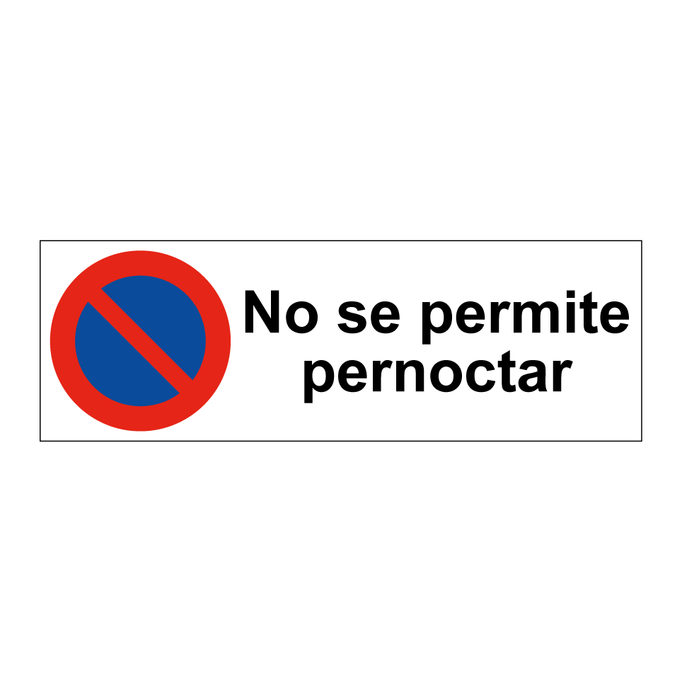 No se permite pernoctar